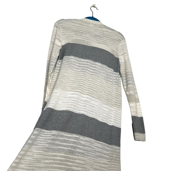 CABI Vineyard Striped Duster Long Line Cardigan Sweater - Picture 12 of 13